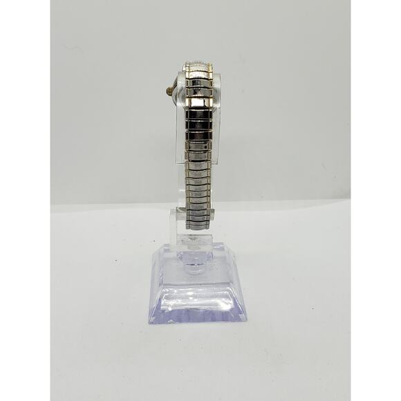 White Stag women's dress watch. Light gold face with unique wave buckle on band - Picture 4 of 8